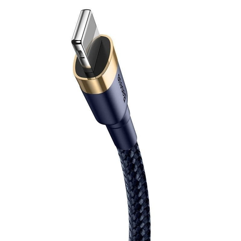 Kabel Baseus Cafule 1.5A USB-A für Lightning 2m, Dunkelblau-Golden
