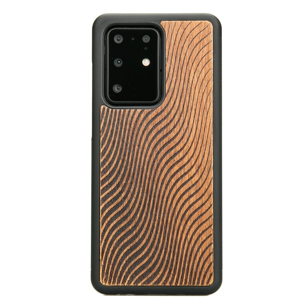 Holzhülle für Galaxy S20 Ultra, Bewood Merbauwellen