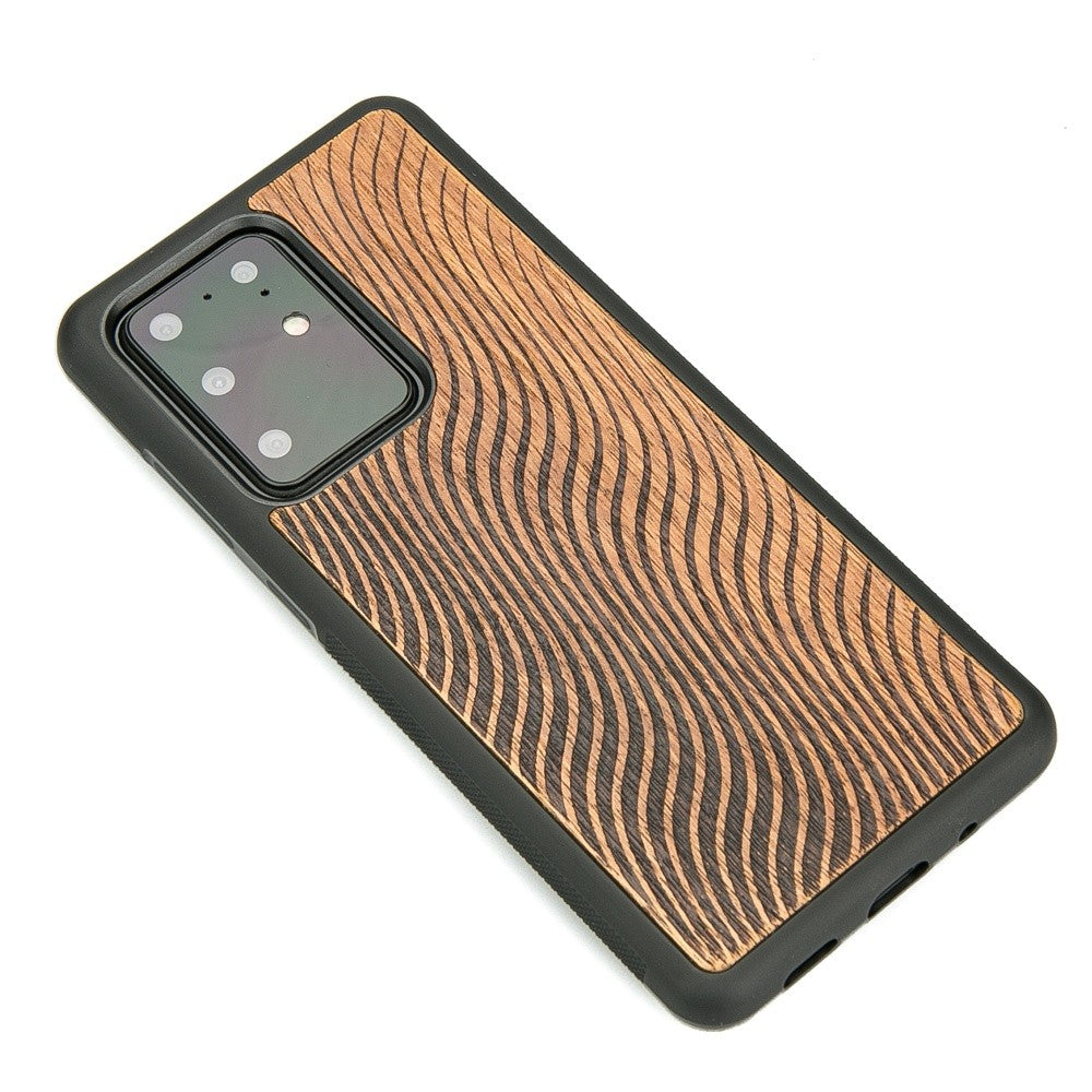 Holzhülle für Galaxy S20 Ultra, Bewood Merbauwellen