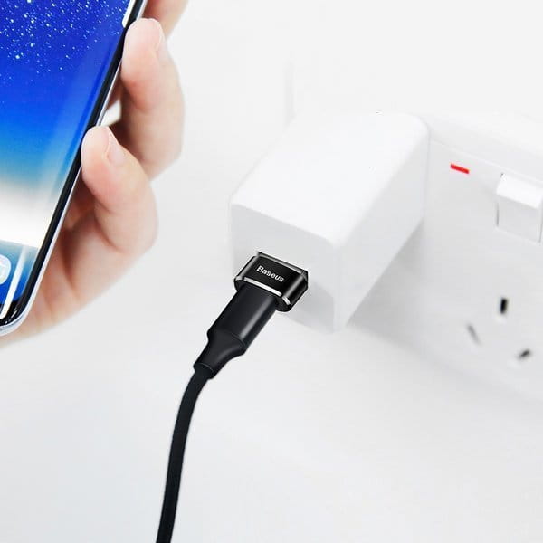 Baseus mini Adapter, USB-A auf USB-C Adapter, 3A, Schwarz
