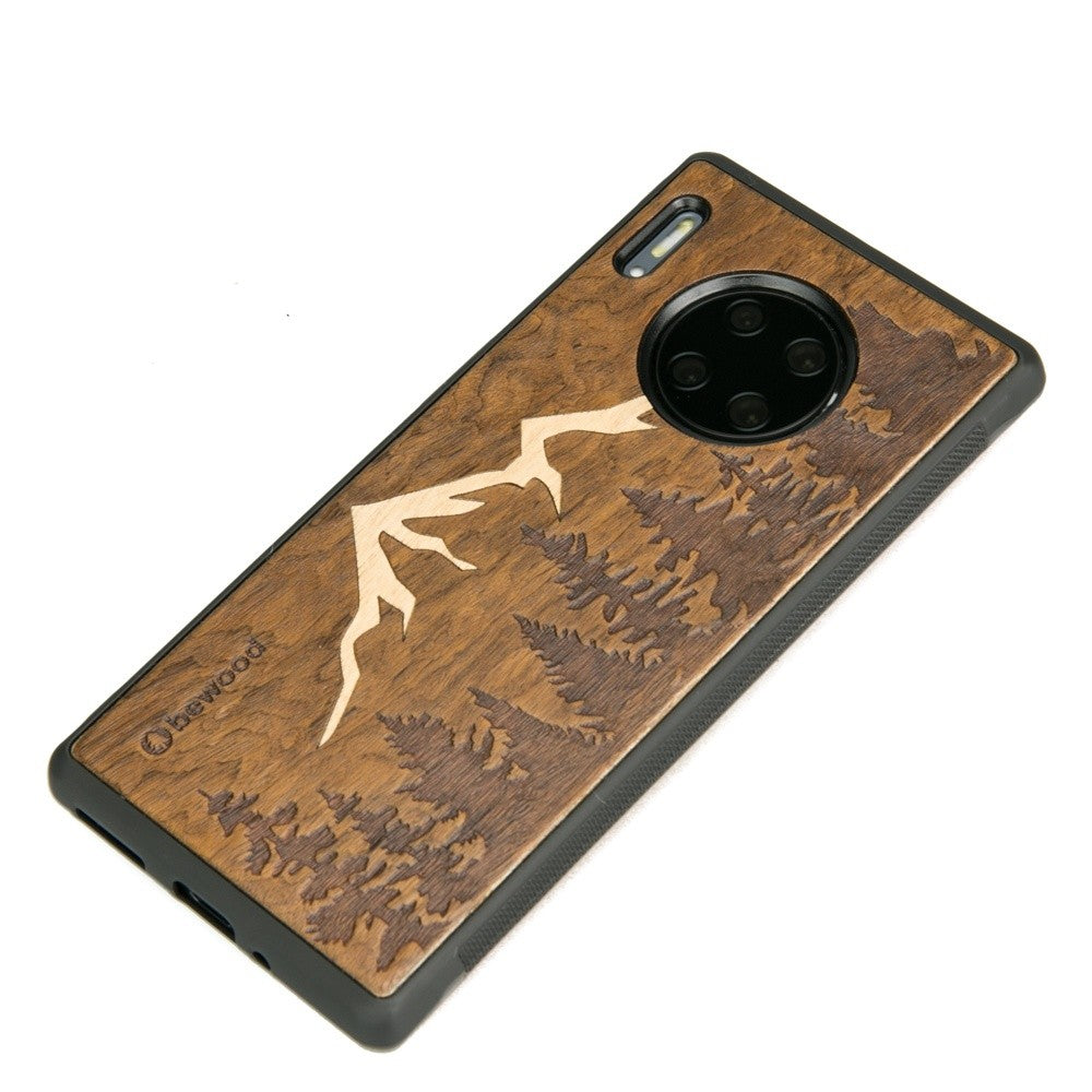 Holzhülle für Huawei Mate 30 Pro, Bewood Imbuia-Gebirge