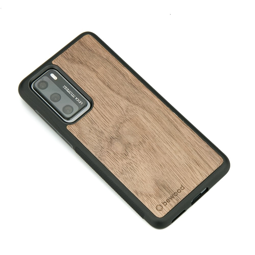 Holzhülle für Huawei P40, Bewood Amerikanischer Nussbaum