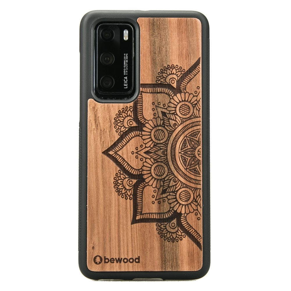 Holzhülle für Huawei P40, Bewood Apfelbaum Mandala