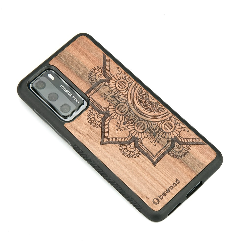 Holzhülle für Huawei P40, Bewood Apfelbaum Mandala