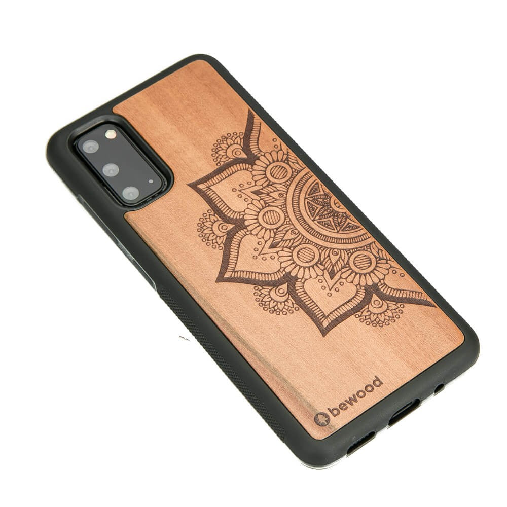 Holzhülle für Galaxy S20, Bewood Apfelbaum Mandala