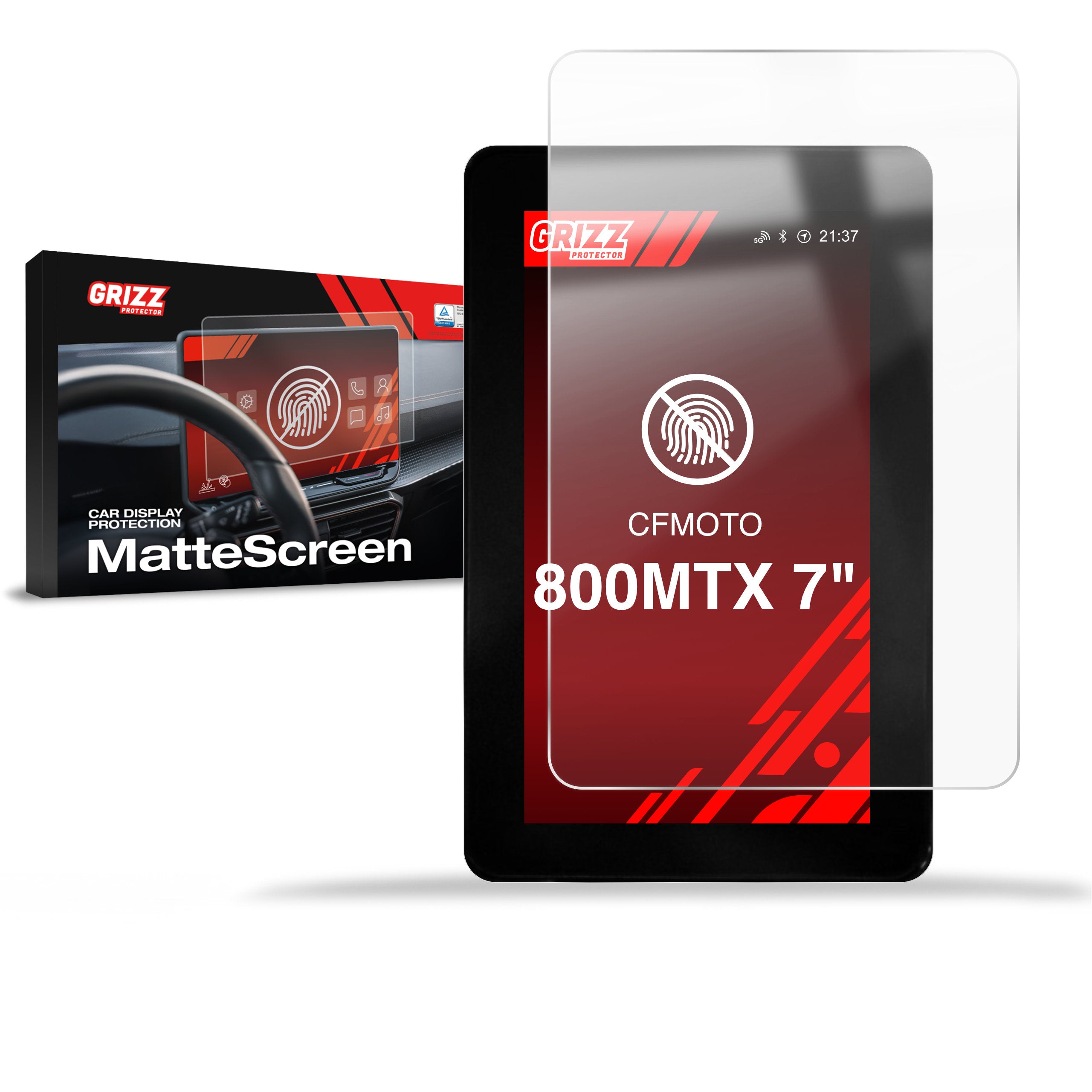 Matte Autodisplayfolie für CFMOTO 800MTX 7", Grizz Protector