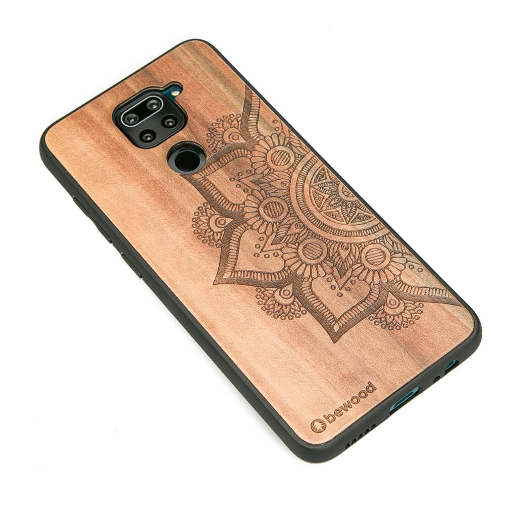 Holzhülle für Xiaomi Redmi Note 9, Bewood Apfelbaum Mandala