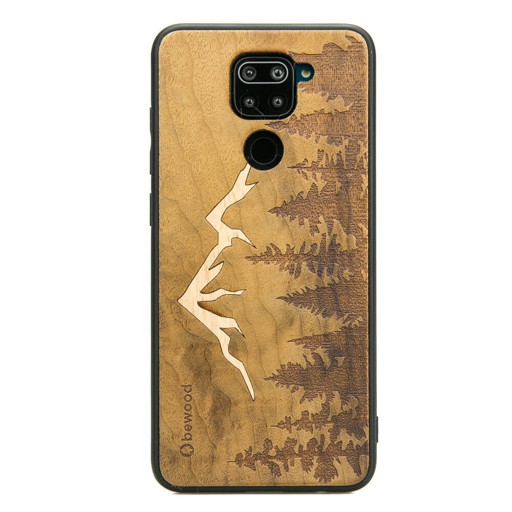Holzhülle für Xiaomi Redmi Note 9, Bewood Imbuia-Gebirge