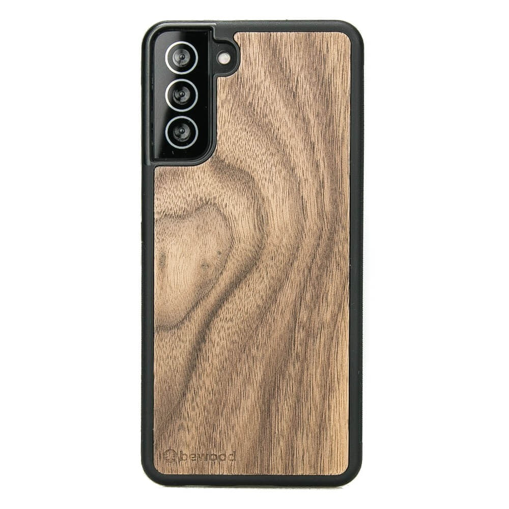 Holzhülle für Galaxy S21, Bewood Amerikanischer Nussbaum