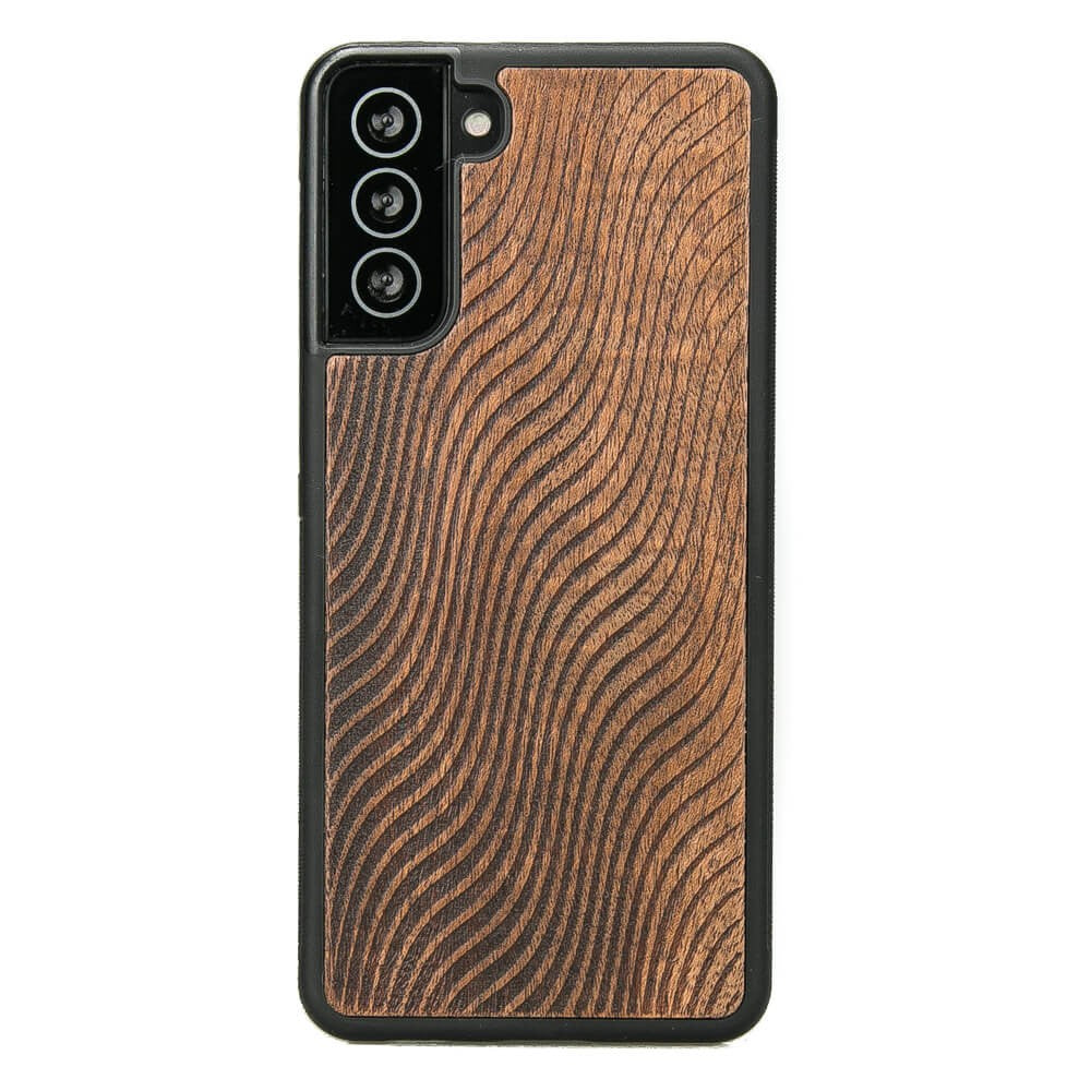 Holzhülle für Galaxy S21, Bewood Merbauwellen