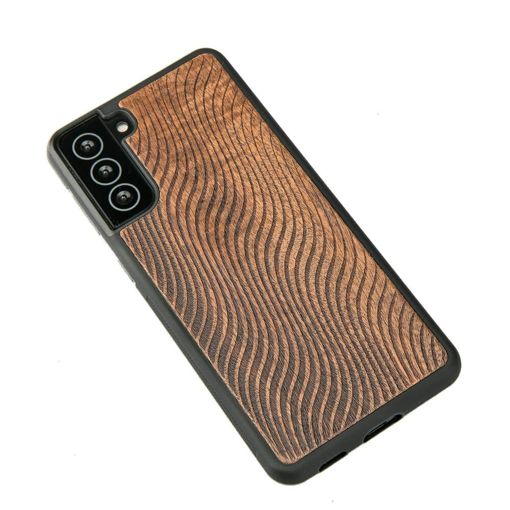 Holzhülle für Galaxy S21, Bewood Merbauwellen