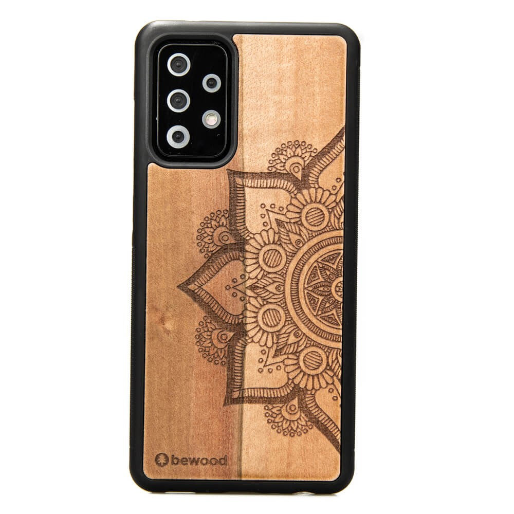 Holzhülle für Galaxy A52s / A52 5G / A52 4G, Bewood Apfelbaum Mandala