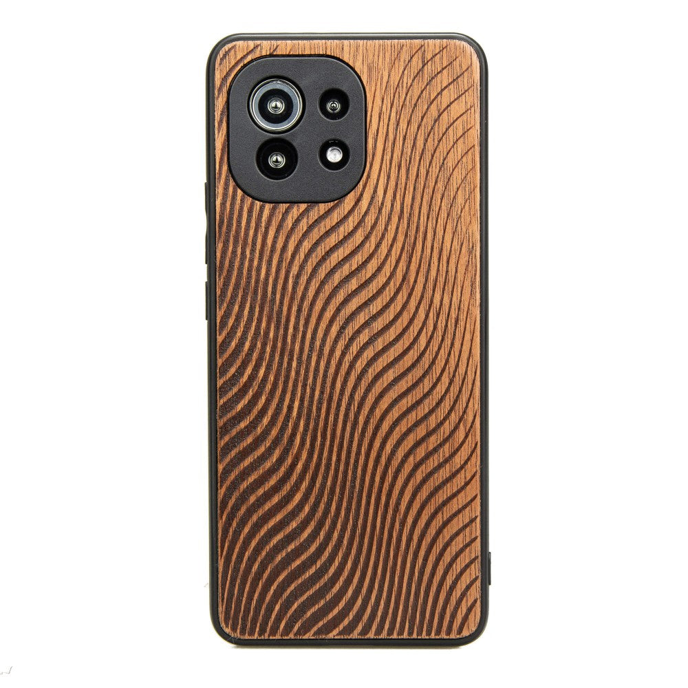 Holzhülle für Xiaomi Mi 11 Lite / 5G / 5G NE, Bewood Merbauwellen