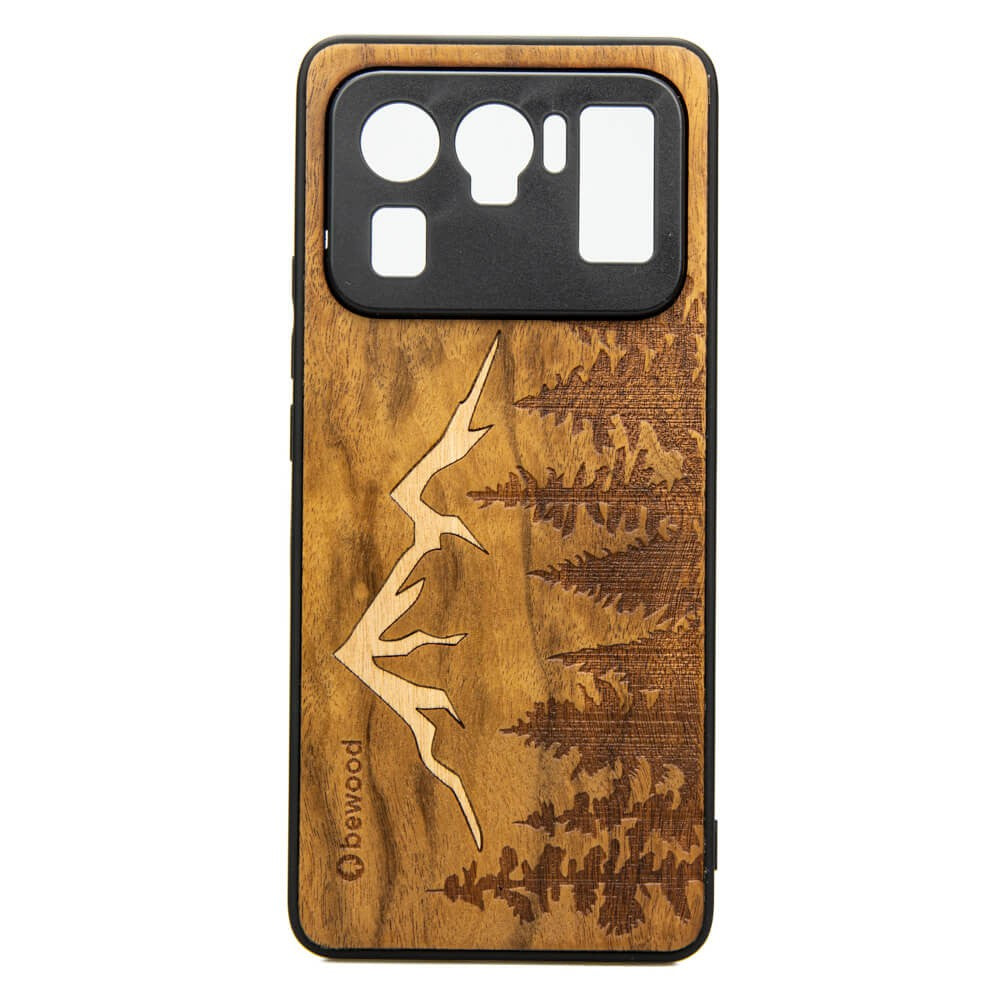 Holzhülle für Xiaomi Mi 11 Ultra, Bewood Imbuia-Gebirge