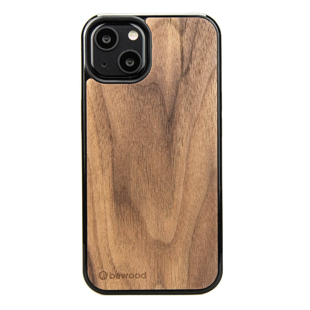 Holzhülle für iPhone 13, Bewood Amerikanischer Nussbaum