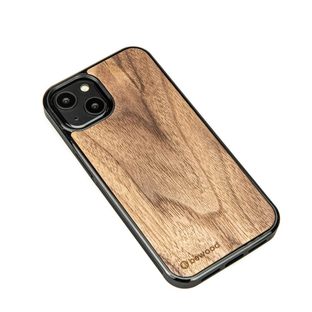 Holzhülle für iPhone 13, Bewood Amerikanischer Nussbaum