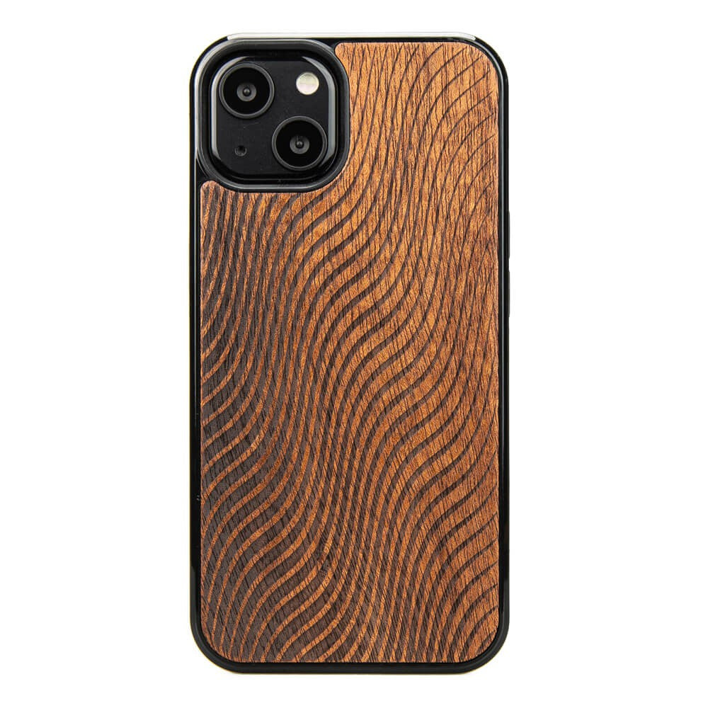 Holzhülle für iPhone 13, Bewood Merbauwellen