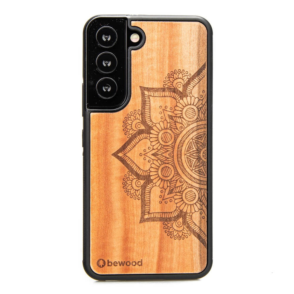 Holzhülle für Galaxy S22, Bewood Apfelbaum Mandala