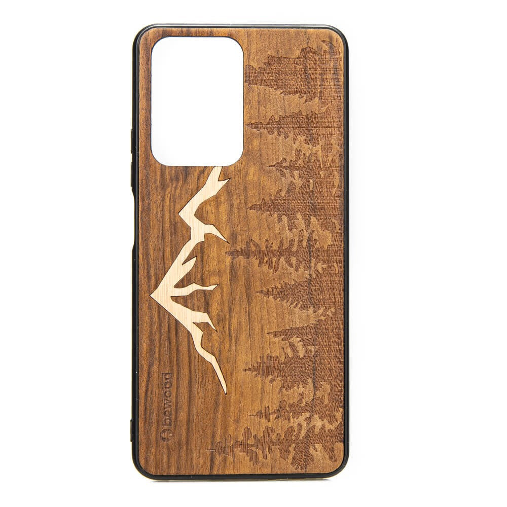 Holzhülle für Xiaomi Mi 11T 5G / 11T Pro 5G, Bewood Imbuia-Gebirge