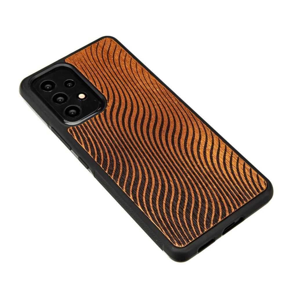 Holzhülle für Galaxy A73 5G, Bewood Merbauwellen