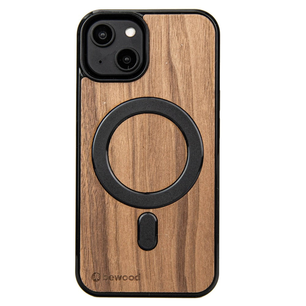 Holzhülle für iPhone 14, Bewood Amerikanischer für MagSafe