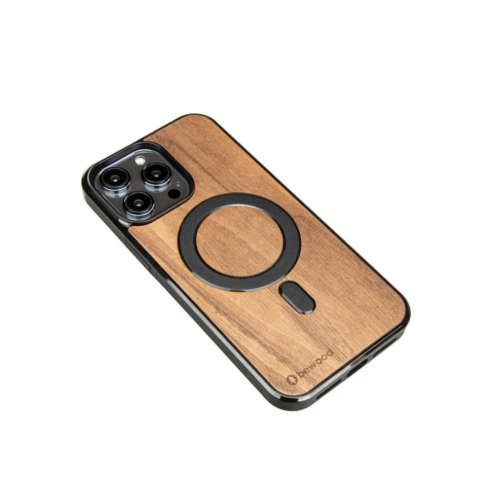 Holzhülle für iPhone 14 Pro Max, Bewood Amerikanischer für MagSafe