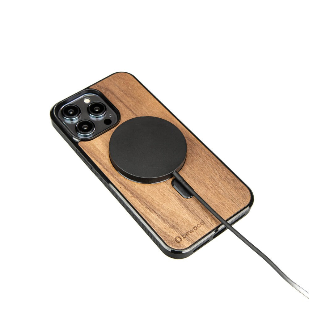 Holzhülle für iPhone 14 Pro Max, Bewood Amerikanischer für MagSafe