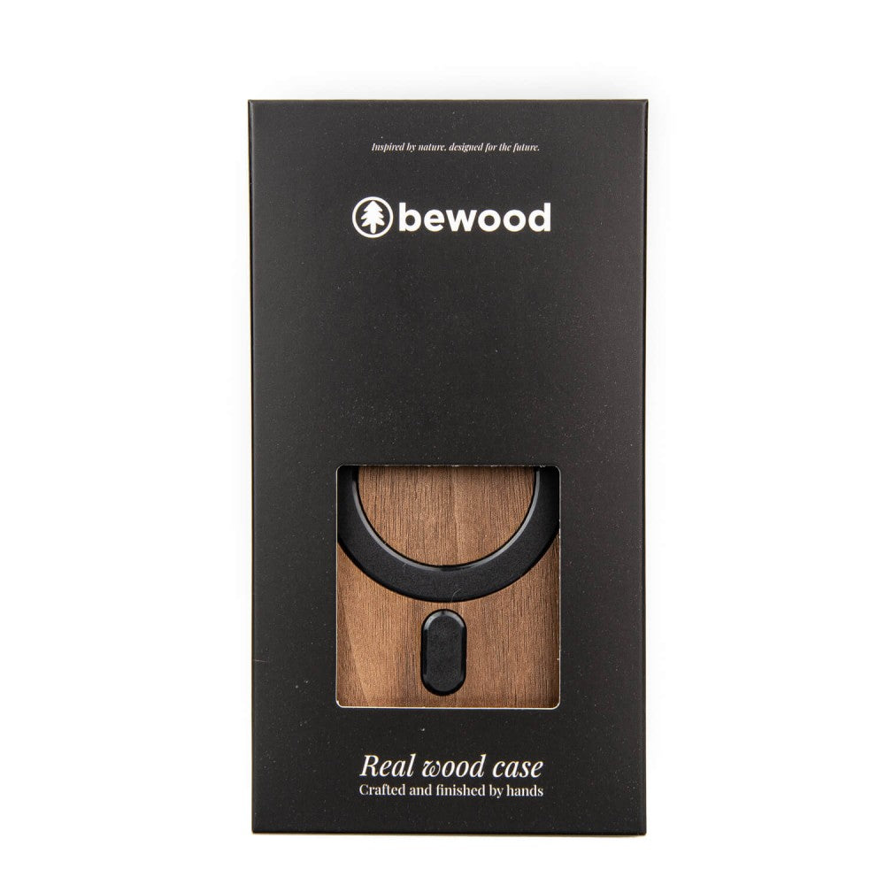 Holzhülle für iPhone 14 Pro Max, Bewood Amerikanischer für MagSafe