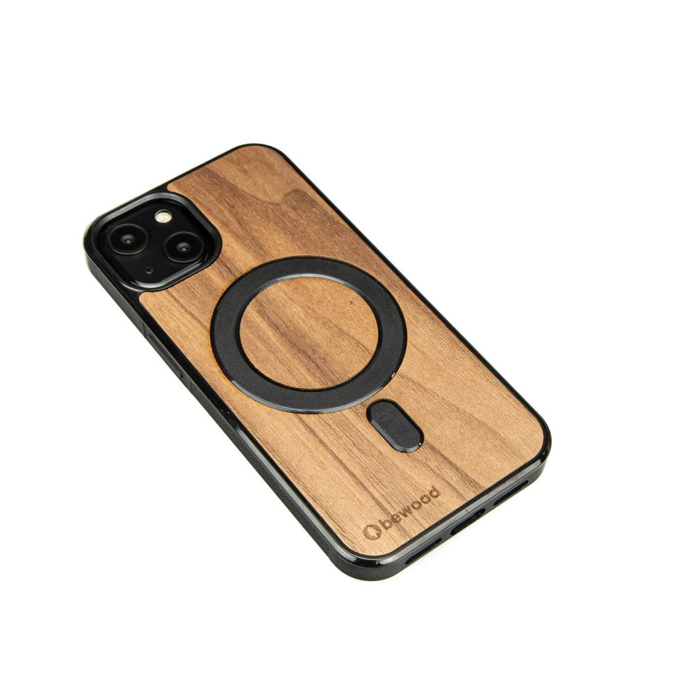 Holzhülle für iPhone 13, Bewood Amerikanischer für MagSafe