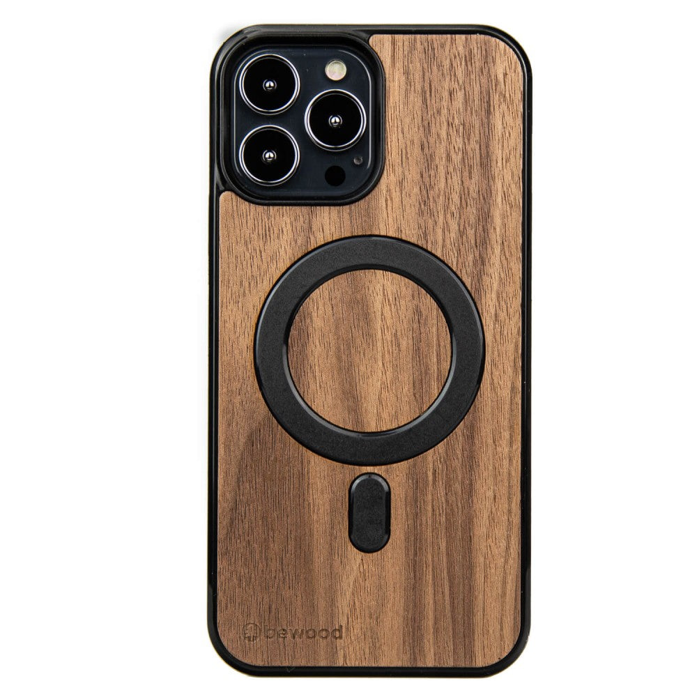Holzhülle für iPhone 13 Pro Max, Bewood Amerikanischer für MagSafe