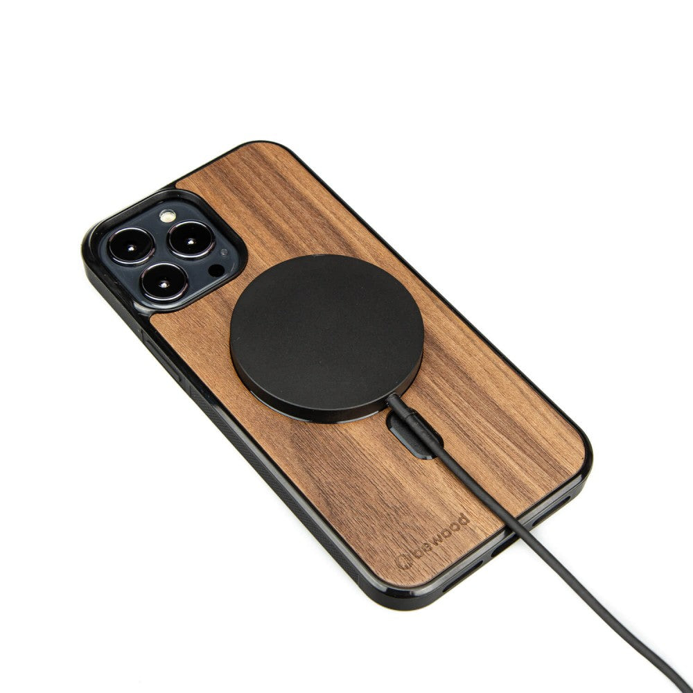 Holzhülle für iPhone 13 Pro Max, Bewood Amerikanischer für MagSafe