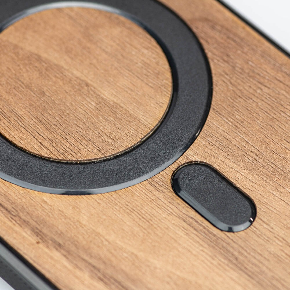 Holzhülle für iPhone 13 Pro, Bewood Amerikanischer für MagSafe