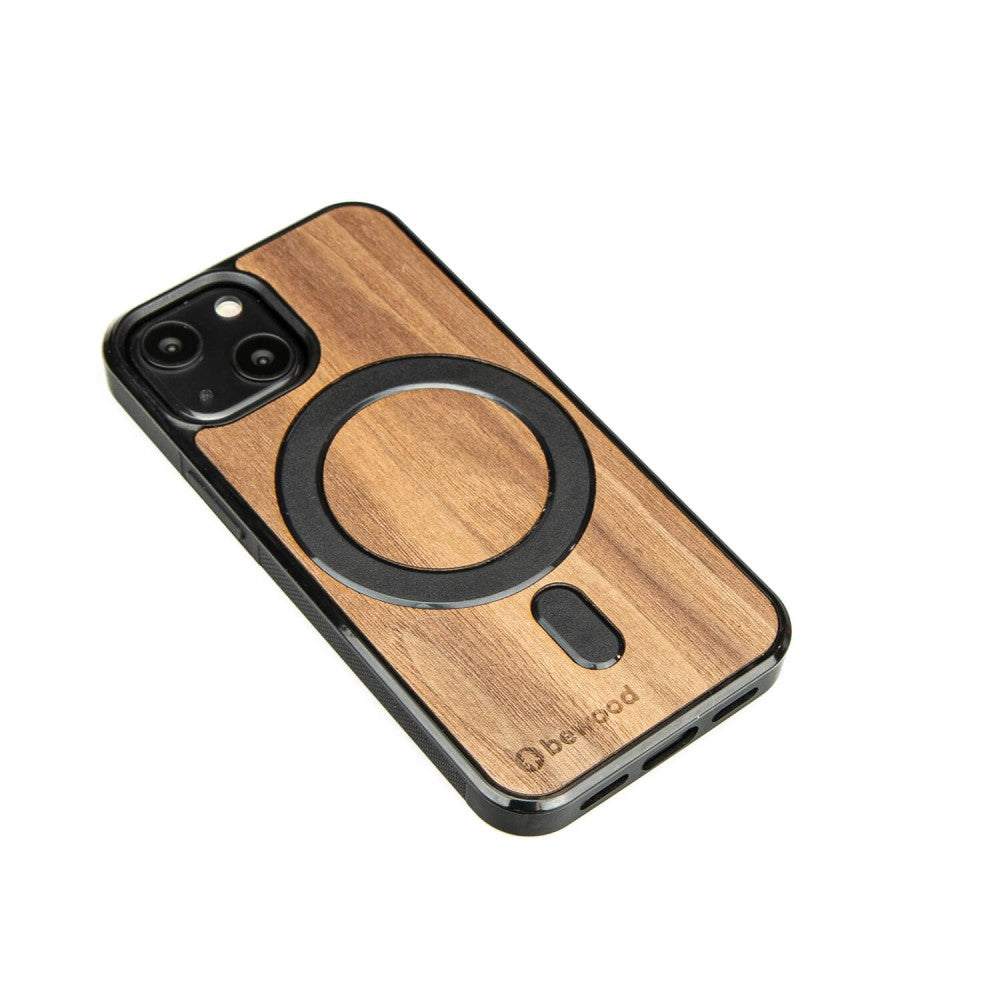 Holzhülle für iPhone 13 Mini, Bewood Amerikanischer für MagSafe