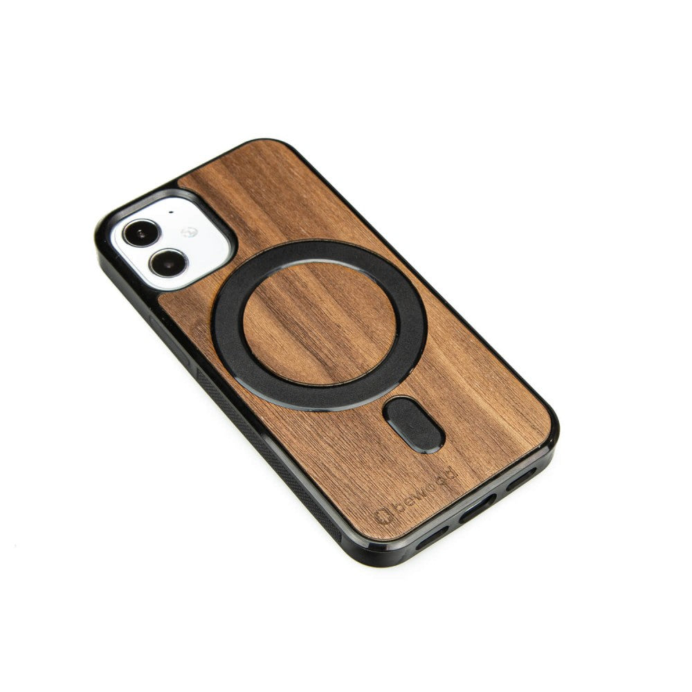 Holzhülle für iPhone 12 Mini, Bewood Amerikanischer für MagSafe