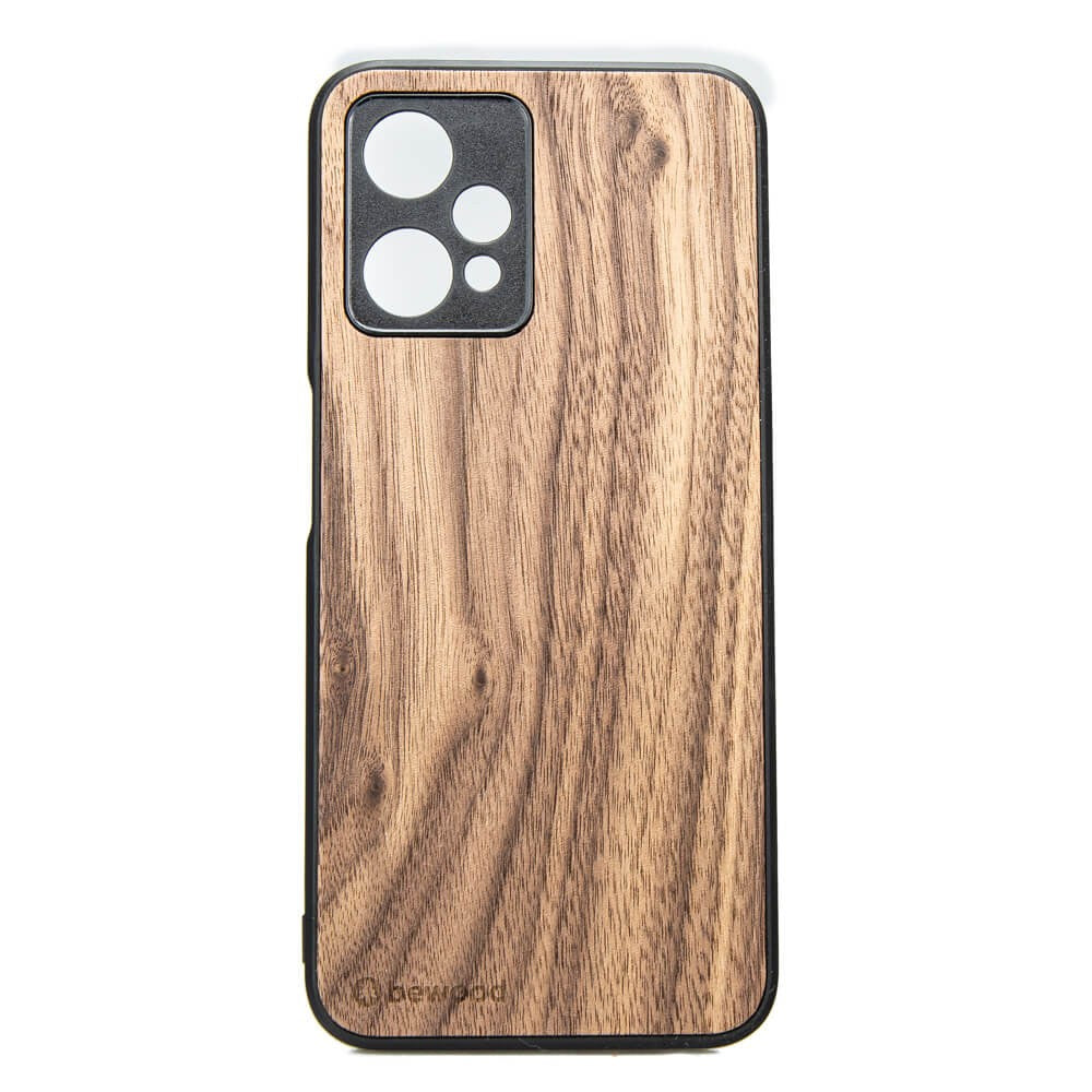 Holzhülle für Realme 9 Pro+, Bewood Amerikanischer Nussbaum