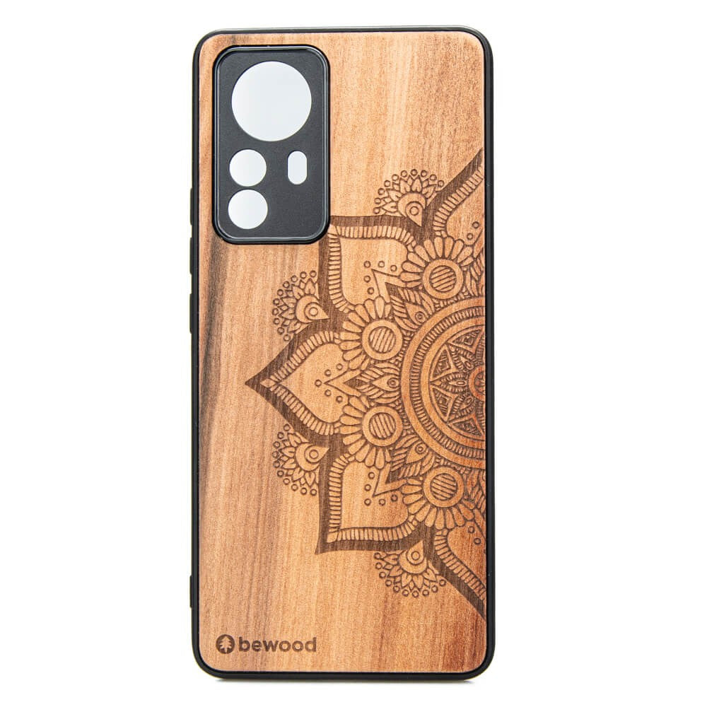 Holzhülle für Xiaomi 12T, Bewood Apfelbaum Mandala