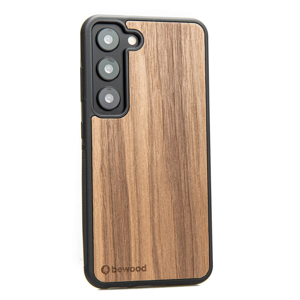 Holzhülle für Galaxy S23, Bewood Amerikanischer Nussbaum