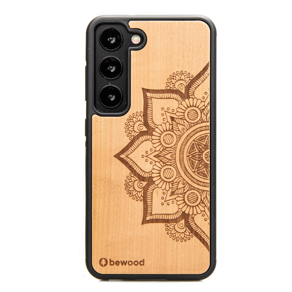 Holzhülle für Galaxy S23, Bewood Apfelbaum Mandala