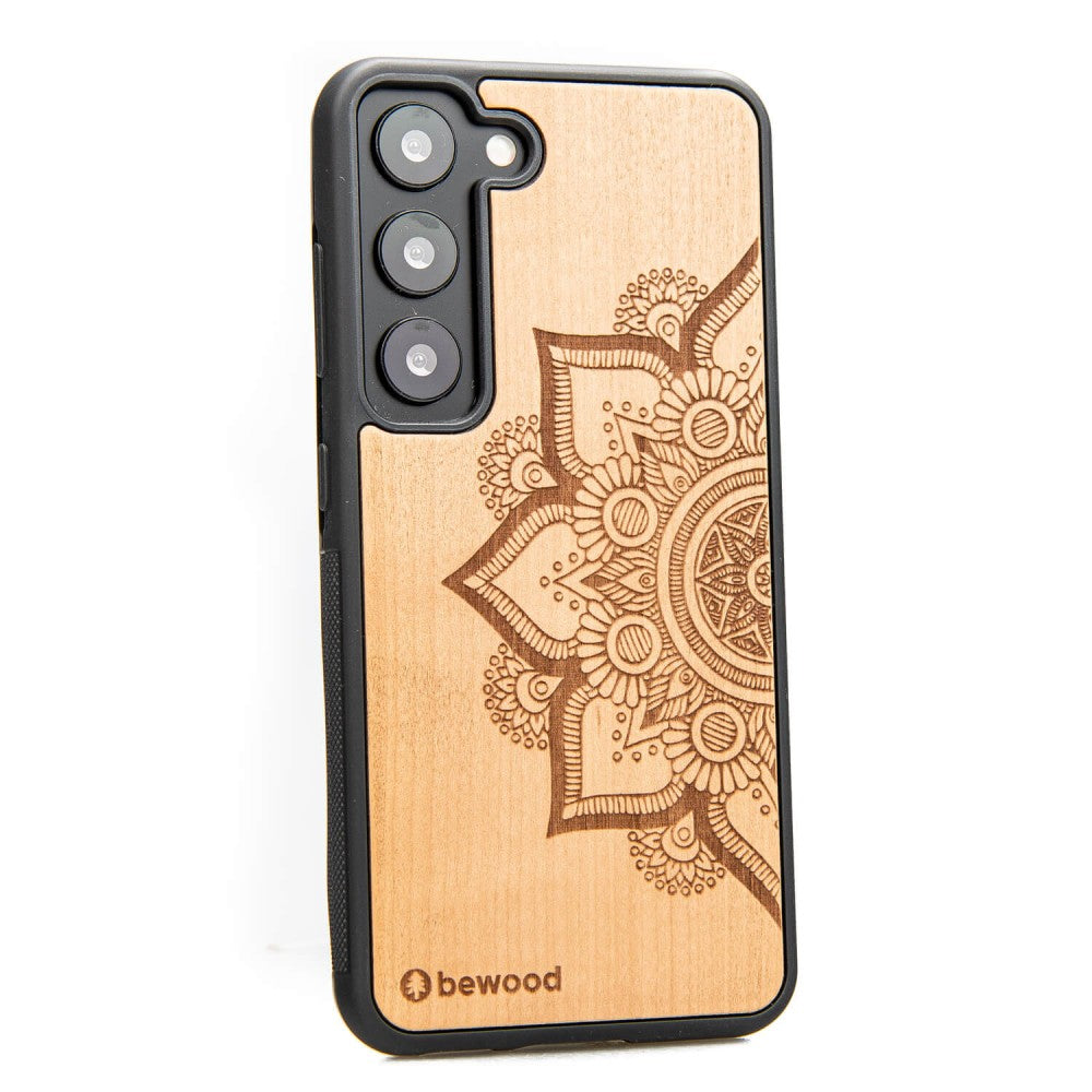 Holzhülle für Galaxy S23, Bewood Apfelbaum Mandala