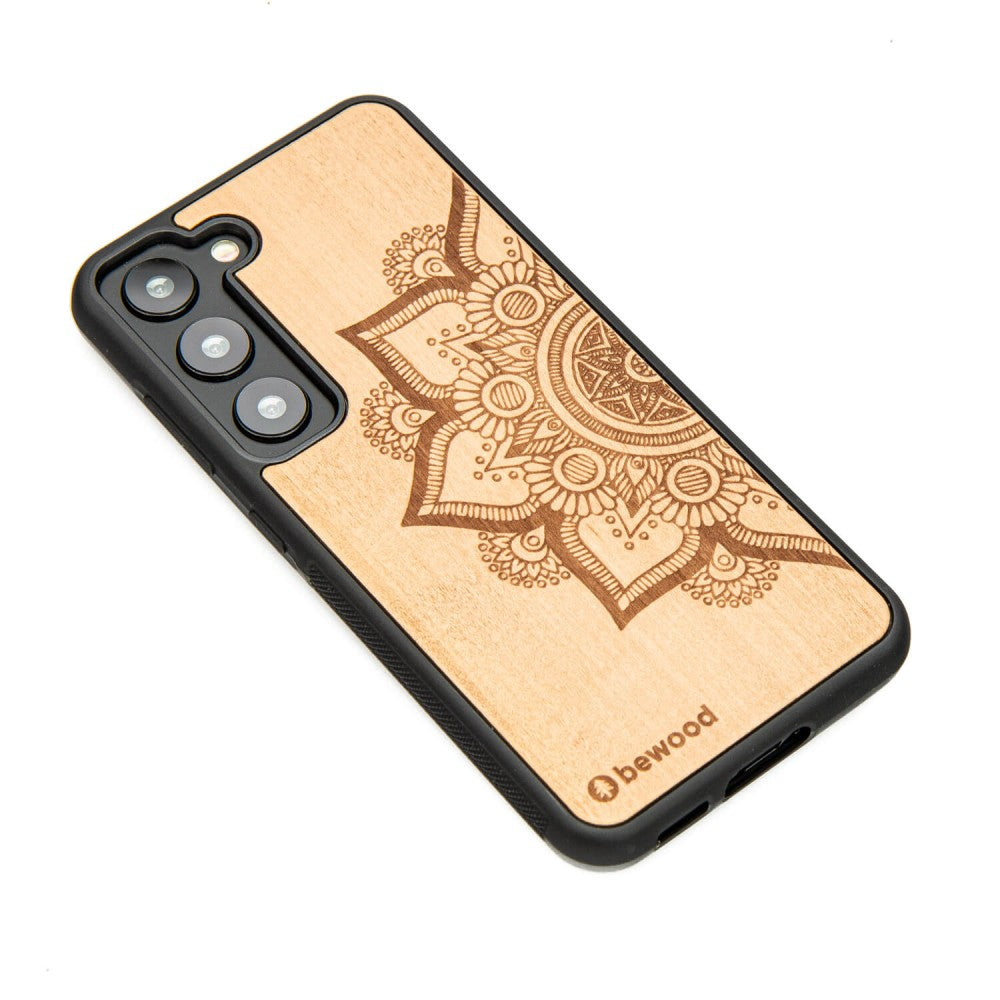 Holzhülle für Galaxy S23, Bewood Apfelbaum Mandala