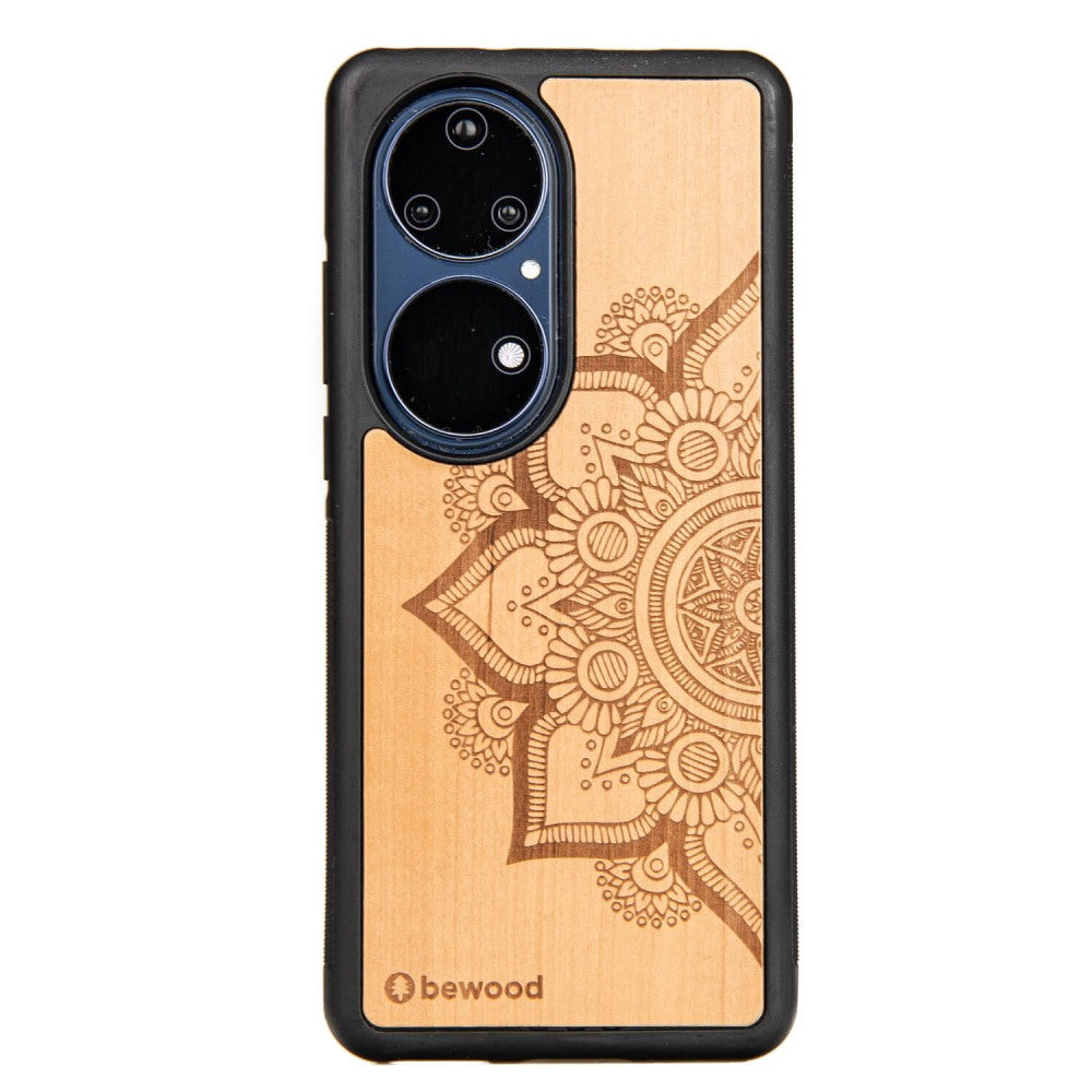 Holzhülle für Huawei P50 Pro, Bewood Apfelbaum Mandala