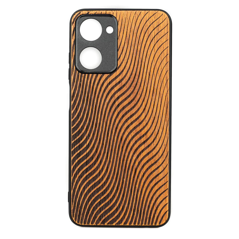 Holzhülle für Realme 10, Bewood Merbauwellen