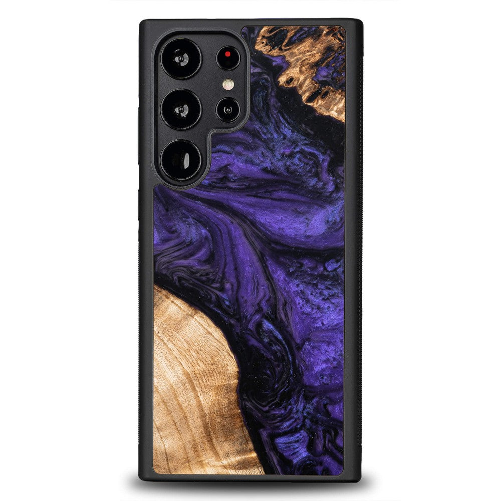 Holzhülle für Galaxy S23 Ultra, Bewood Unique Violet