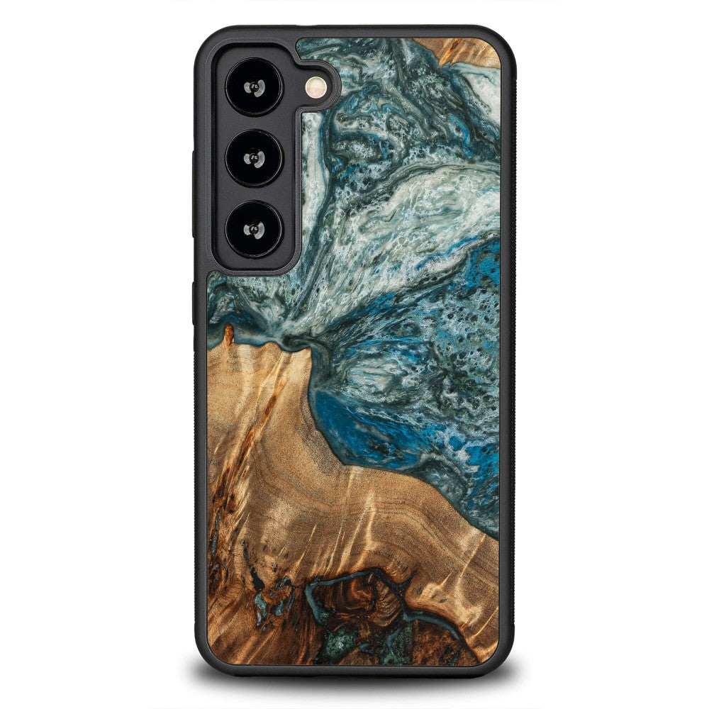 Holzhülle für Galaxy S23, Bewood Unique Planets Erde