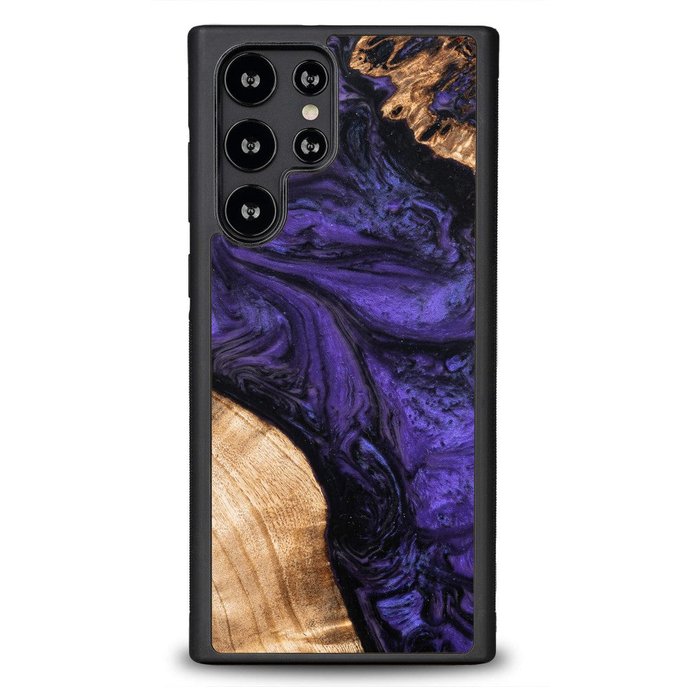 Holzhülle für Galaxy S22 Ultra, Bewood Unique Violet