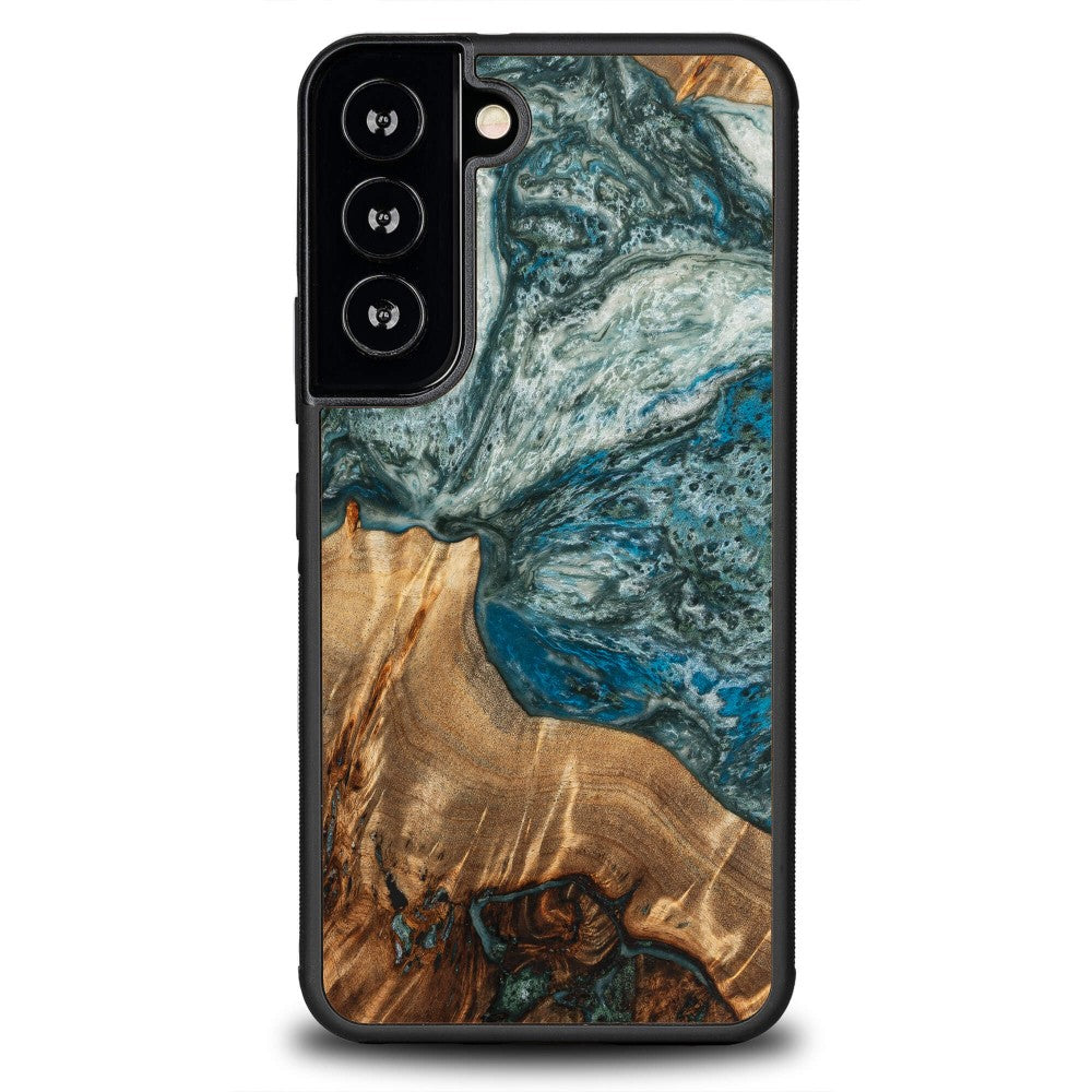 Holzhülle für Galaxy S22, Bewood Unique Planets Erde