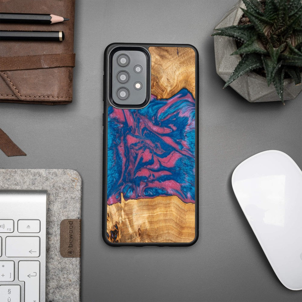 Holzhülle für Galaxy A33 5G, Bewood Unique Neons Vegas