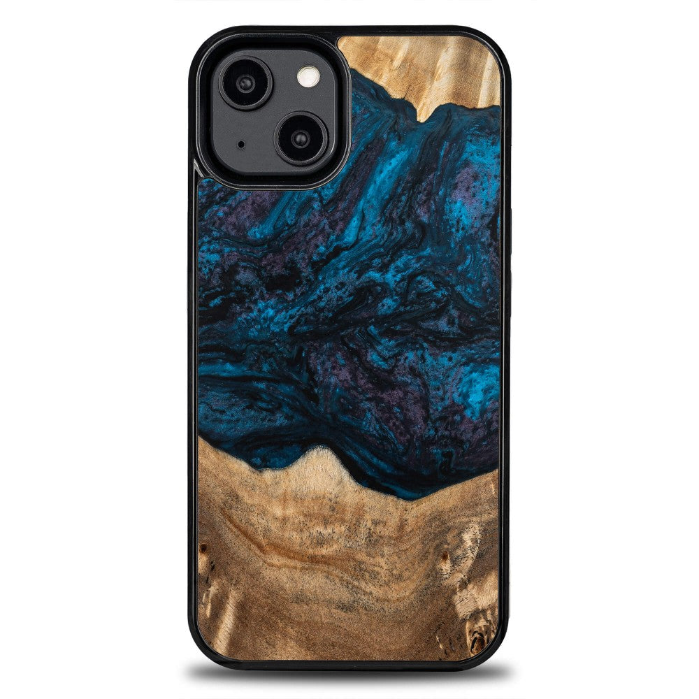 Holzhülle für iPhone 14, Bewood Unique Planets Neptun