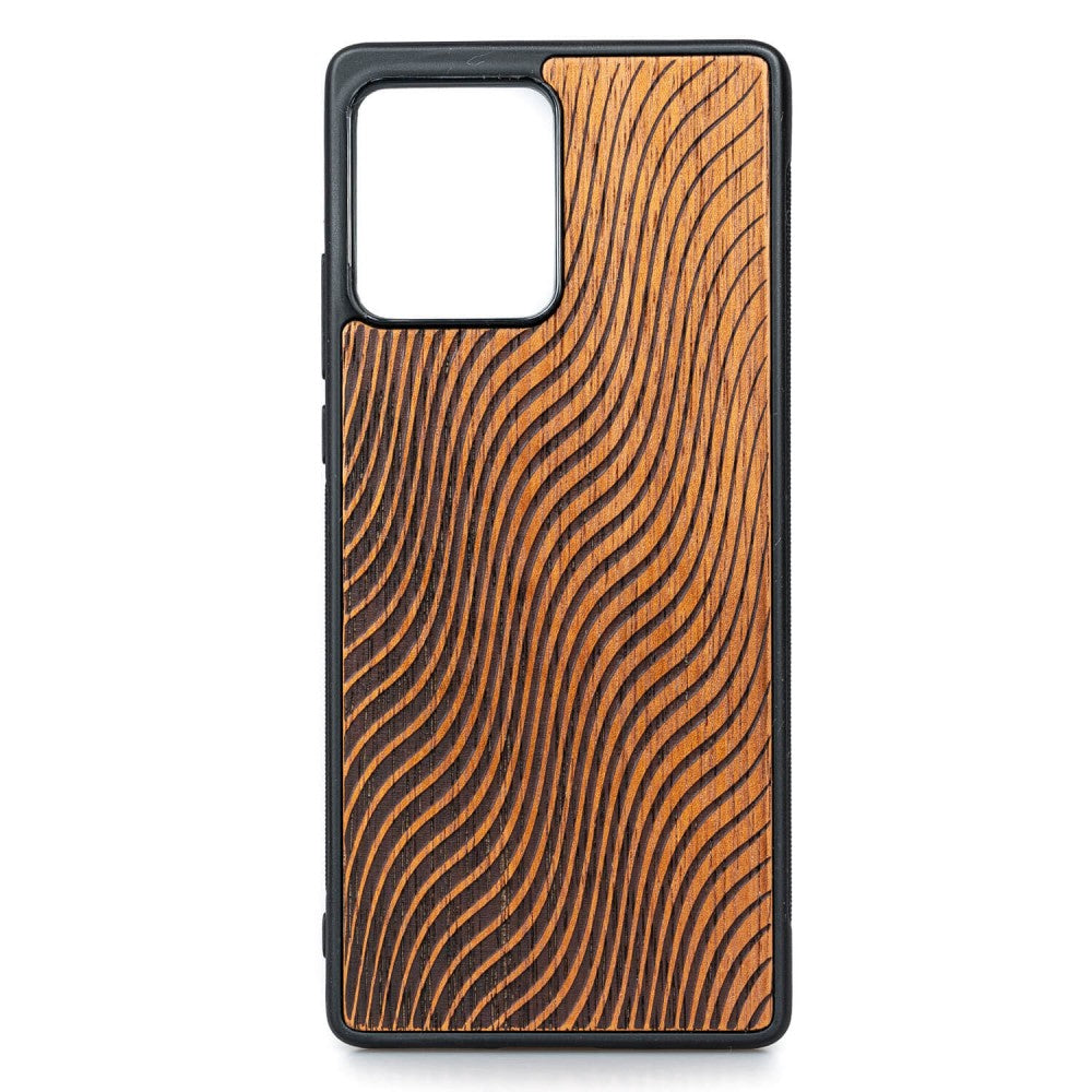 Holzhülle für Motorola Edge 30 Fusion, Bewood Merbauwellen