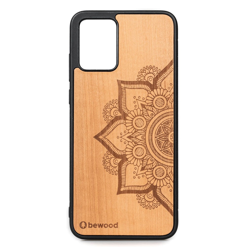 Holzhülle für Motorola Edge 30 Neo, Bewood Apfelbaum Mandala